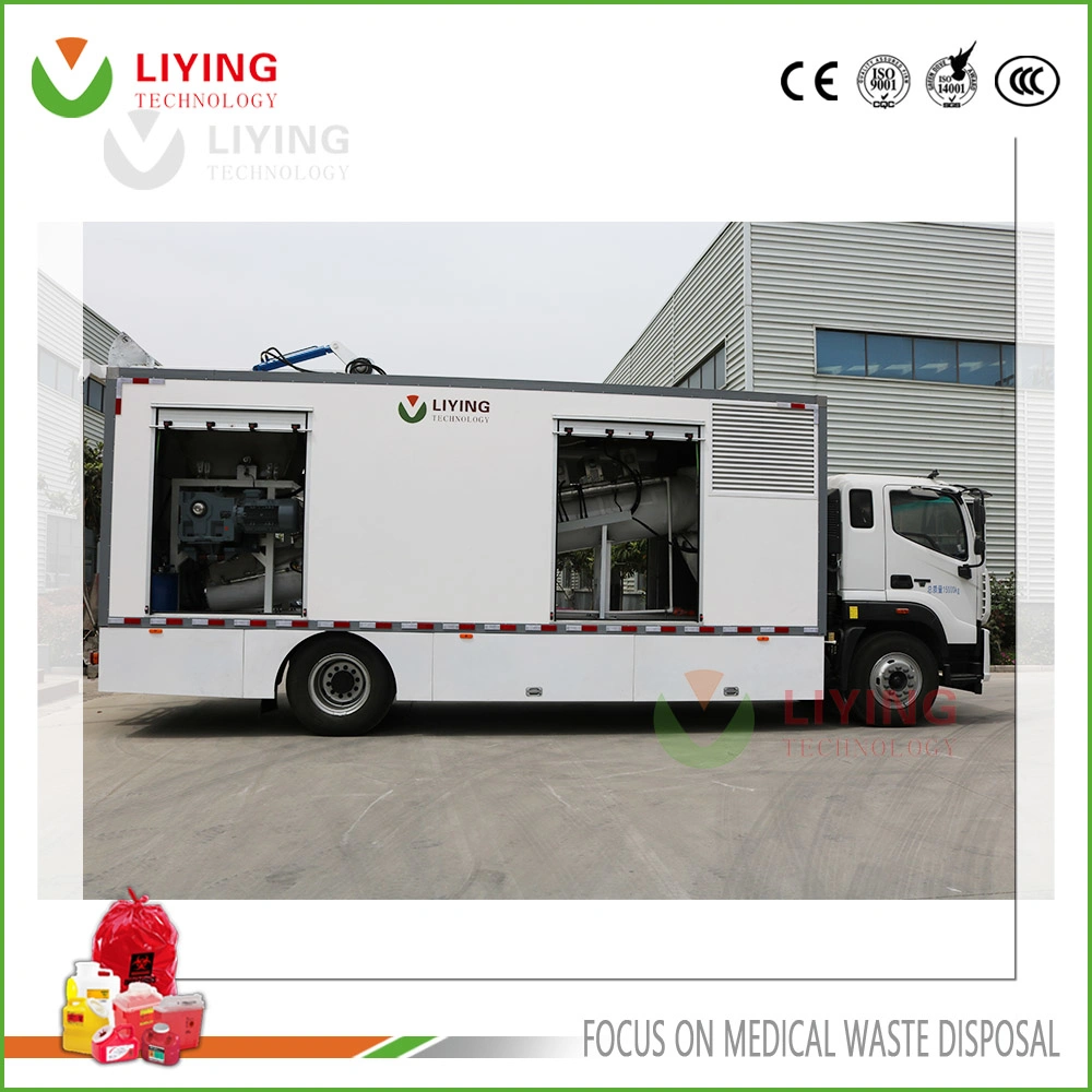 Umweltklasse B Dental Waste Industrial Truck montiert Mikrowelle Dampf Spezialfahrzeug