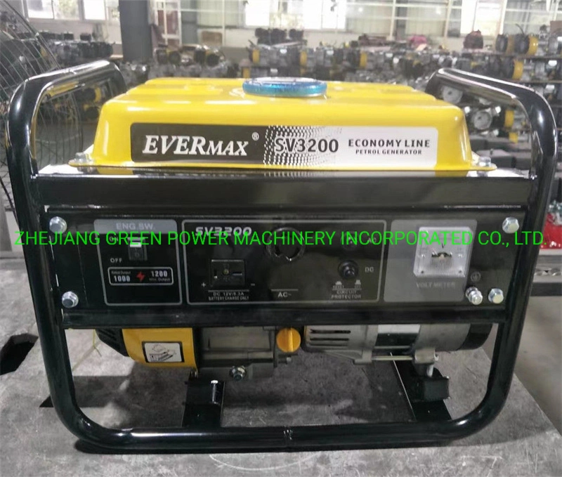 1kVA/1kw 156 Engine Evermax Portable Gasoline Generator From Green Power