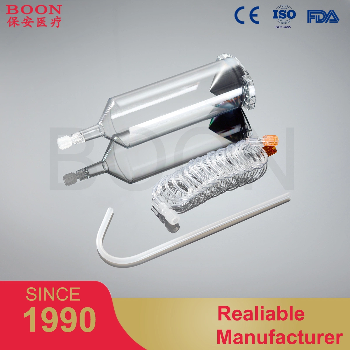 Boon 200ml CT Contrast Syringes for Medtron Accutron CT Single Head Contrast Injectors