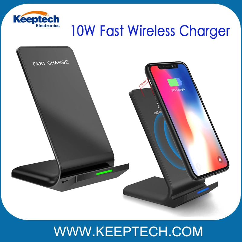 10W Fast Wireless Charger for Samsung S8/S8 Plus Qi Fast Wireless Charger for iPhone 8 X Quick Charge Stand for Galaxy Note 8