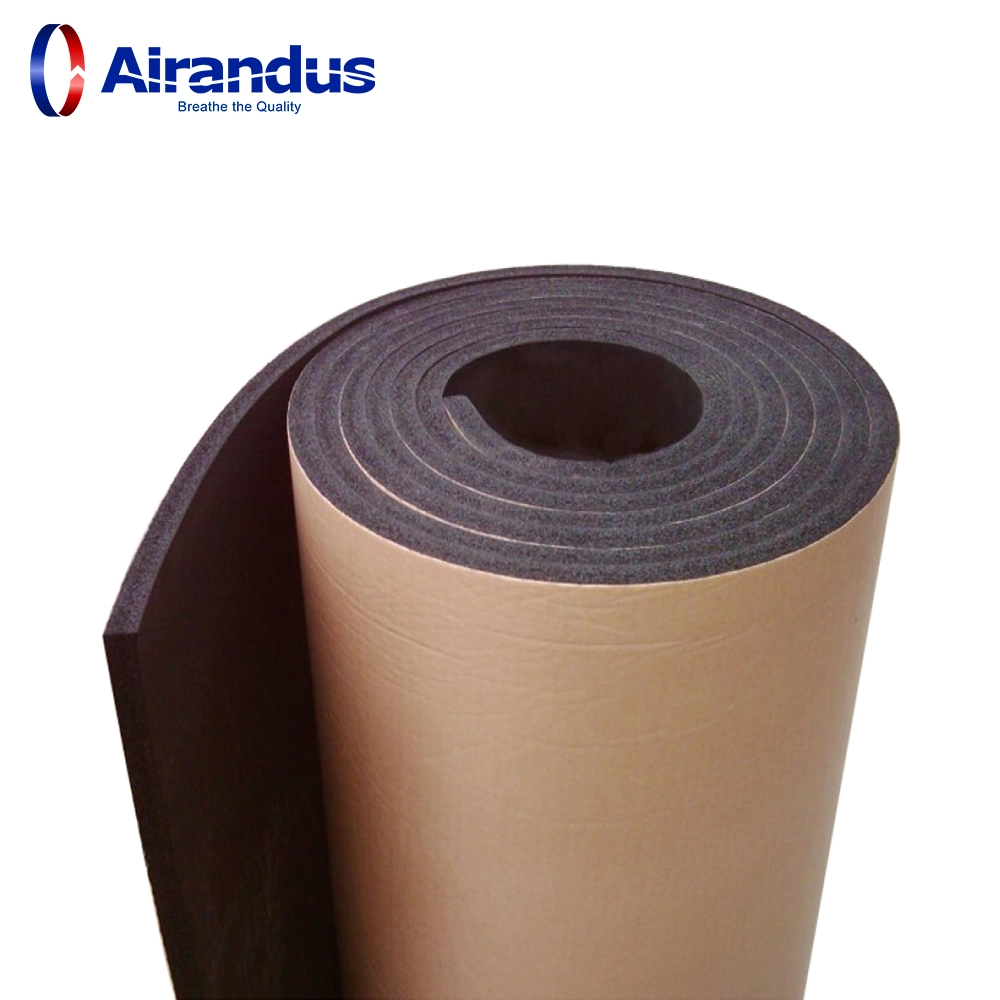 High Density Flexible Closed Cell Thermal Foam Rubber Self Adhesive Rubber Foam Insulation Board / Sheet