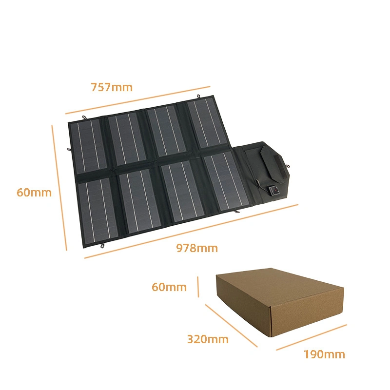 Sun Folding 50W Solarzellen Charger18V 2,3A USB-Ausgang Geräte Tragbarer Solar-Solarstroman