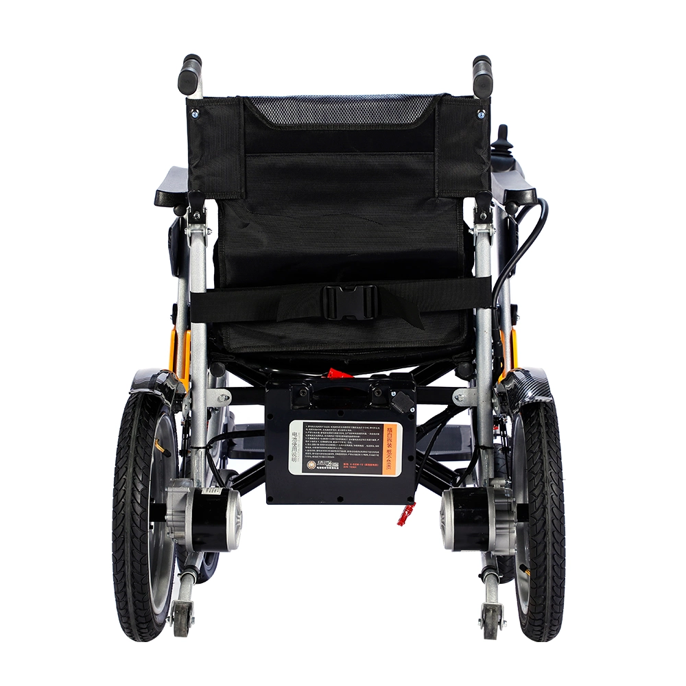 Best Selling Folding Electric Wheelchair Portable Handicapped High Back Stable Electric Wheelchair