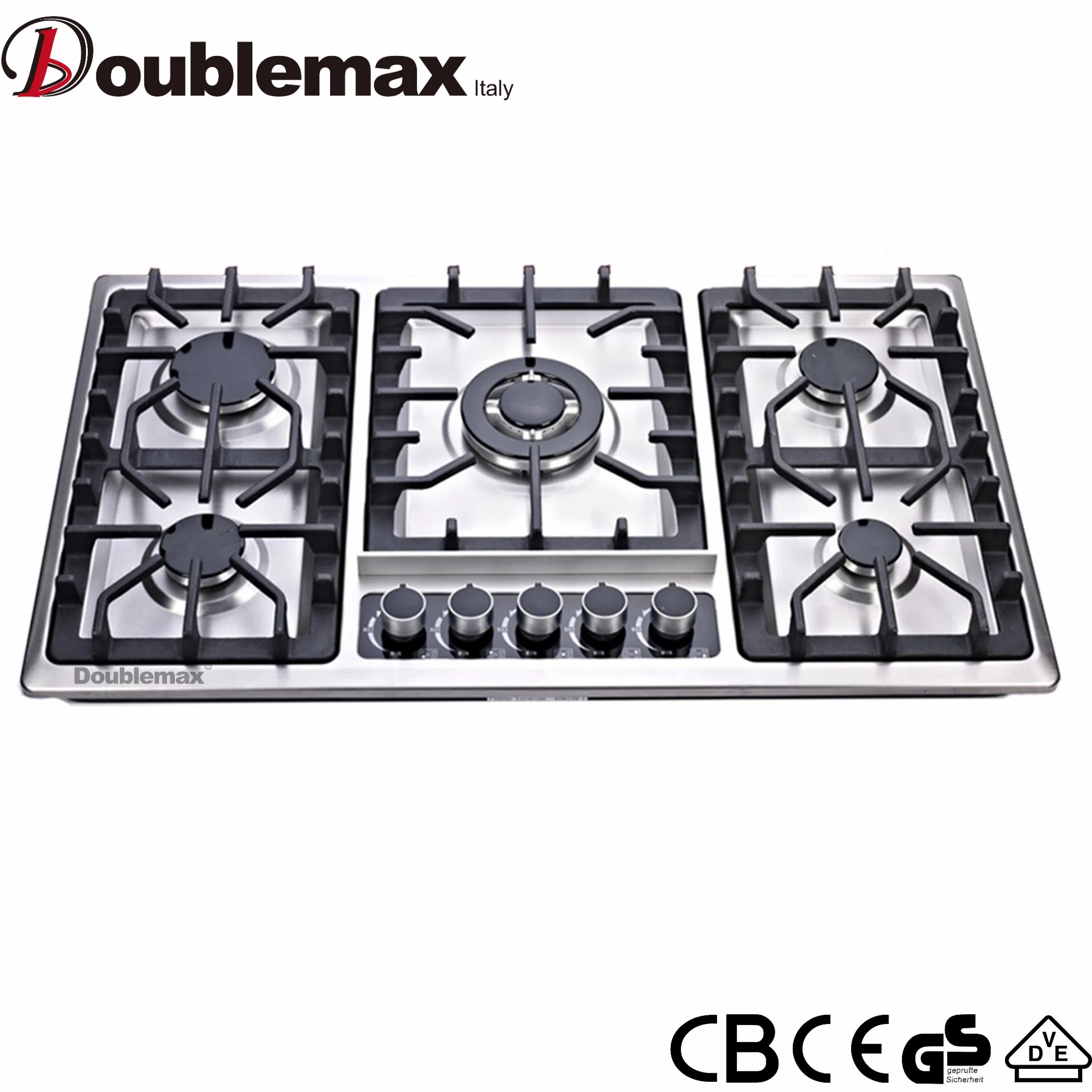 New 5 Burner Commercial Kitchen Stainless Steel Gas Stove