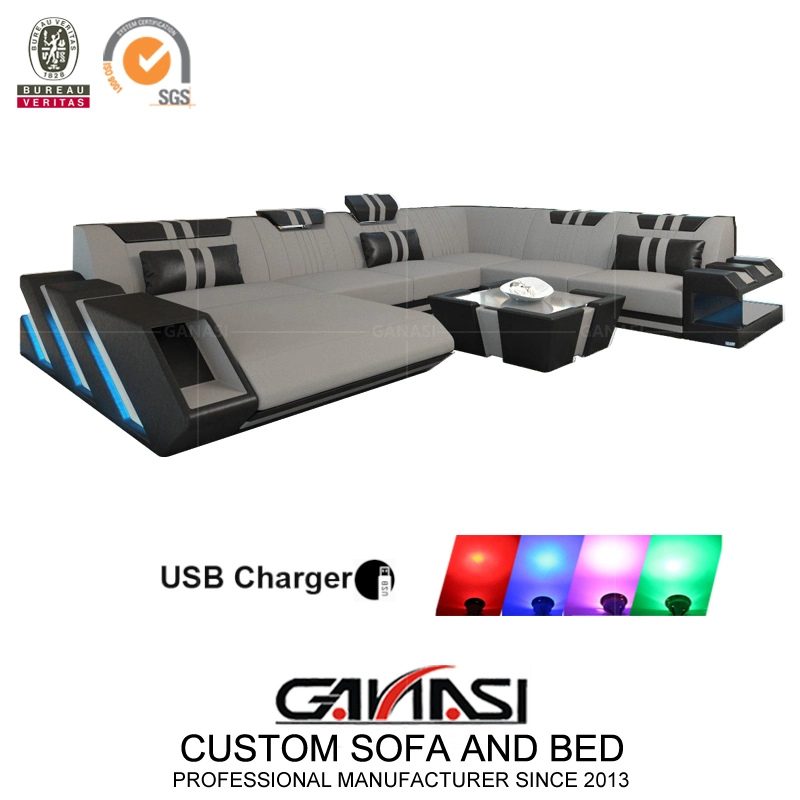 Original Factory Wholesale/Supplier Italian Home Furniture Living Sofa Set with Coffee Table