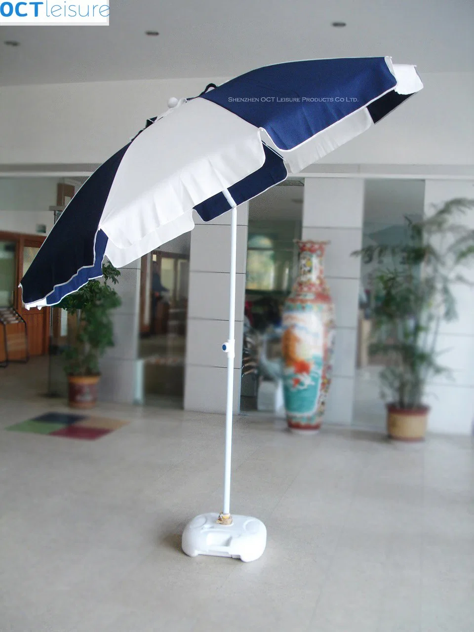 Strong Type Beach Parasol with Thick Cover in Light Blue (OCT-BUSTU04)