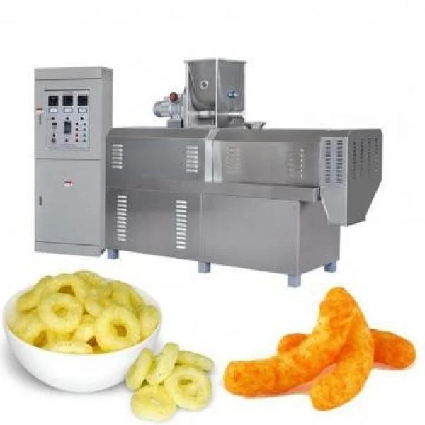 Equipamento de preparação de milho inchado salgadinhos de milho inchados fazendo Máquina automática Equipamento de produção de extrusora de produtos alimentares da puff Snack