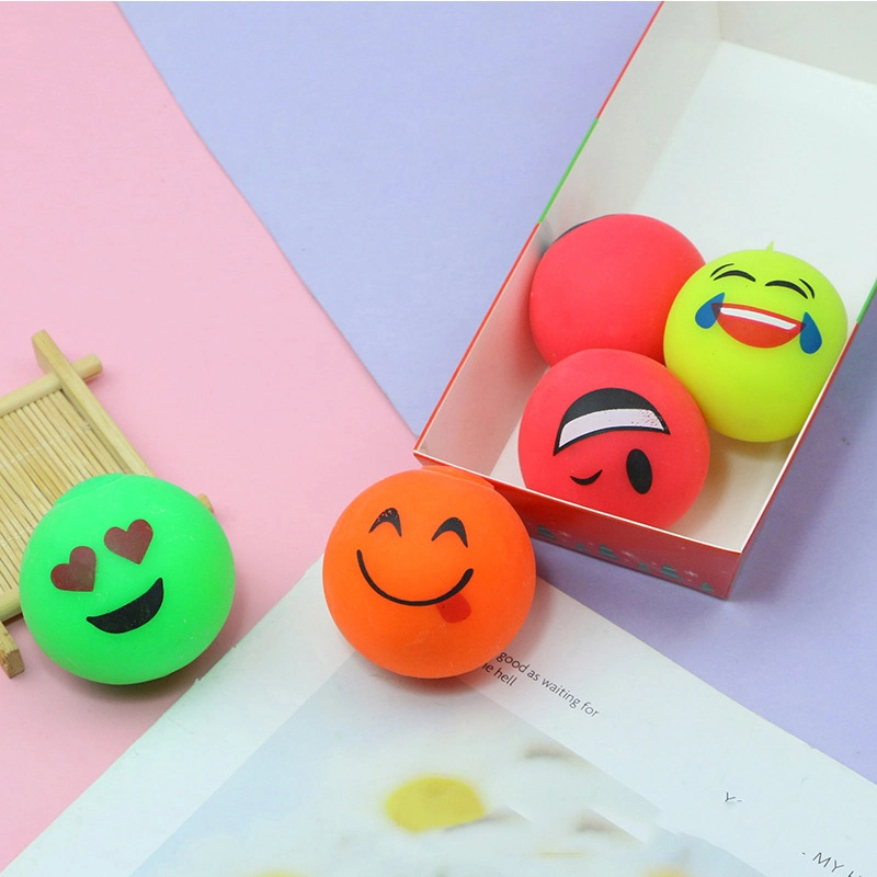 Emoji Flour Squeeze Elastic Decompression Ball Novelty Toys for Kids