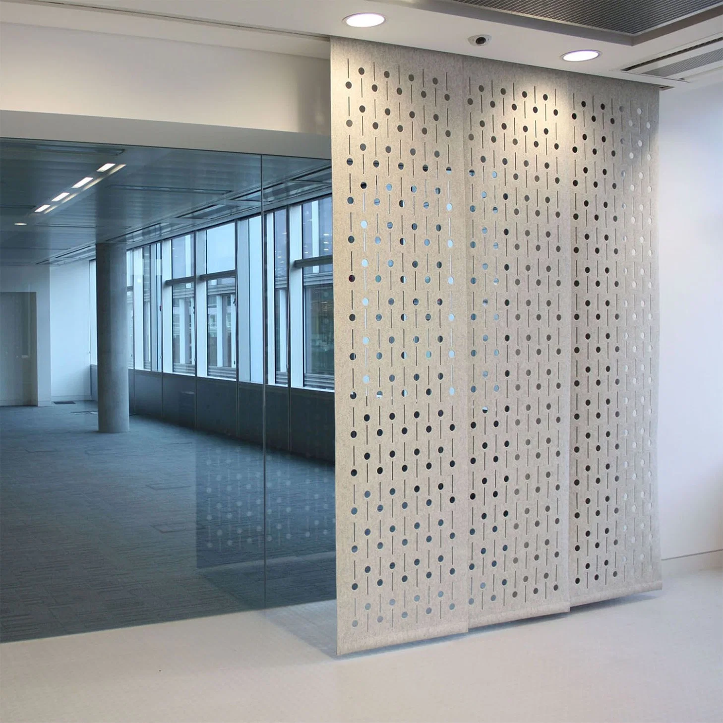 Sound Absorbing Polyester Panels Pet Acoustic Room Divider Hanging Room Partition Screen