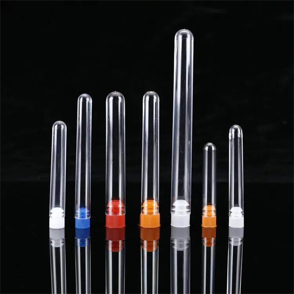 Customized Laboratory Plastic Test Tube with Lid Vial Sample Containers