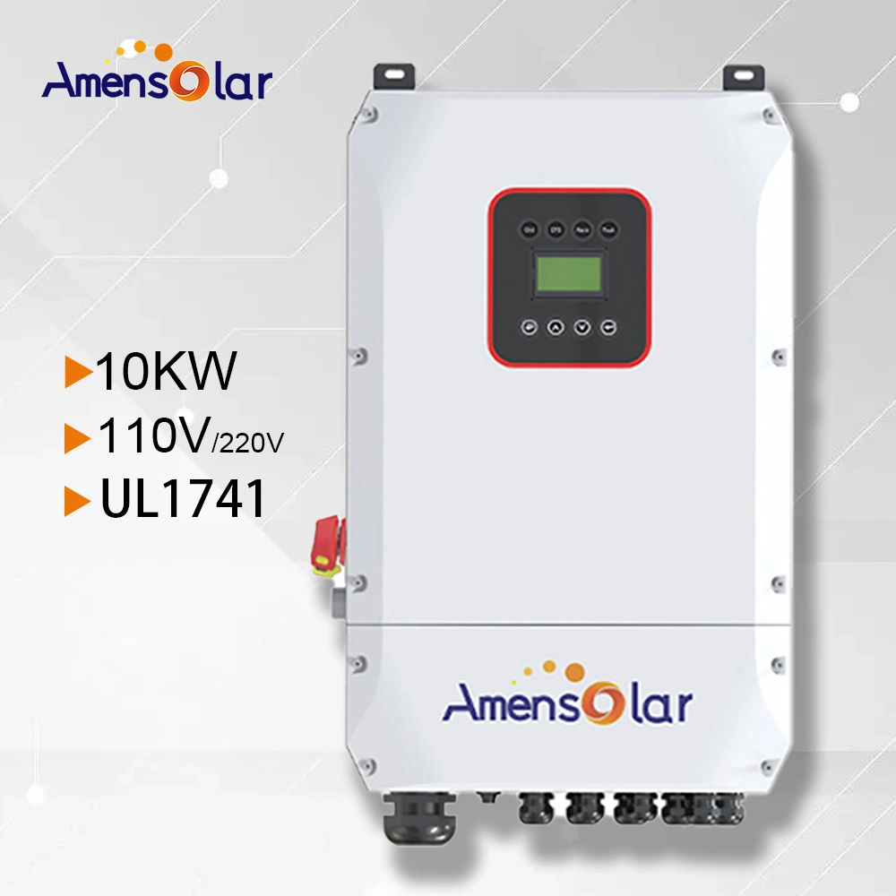 Amensolar N3H-X10.0-EE.UU División 10KW inversor de fase 110V 120V AC a DC Sistema de Energía Solar