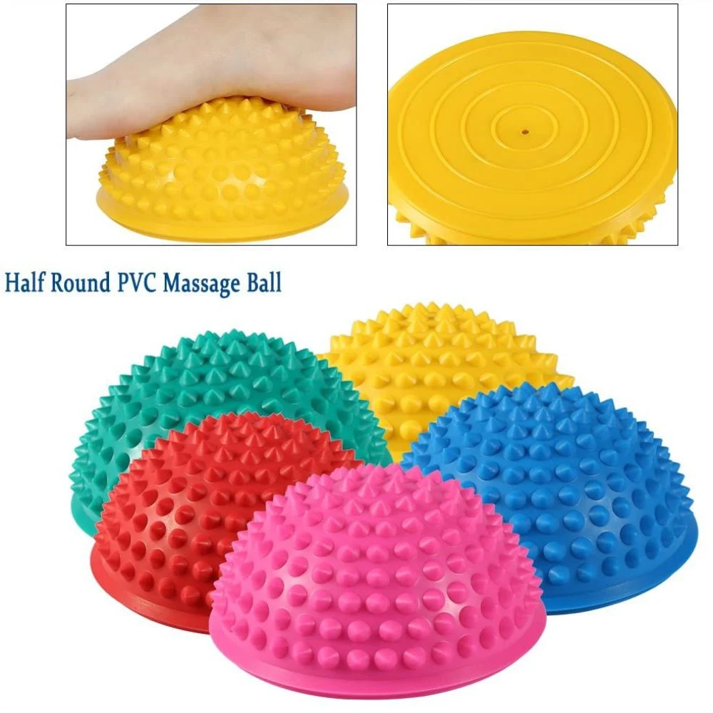 Half Round Spiky Massage Ball Balance Pods Trainer Dots Exercise Ball for Children and Adults Fitness Sport Training