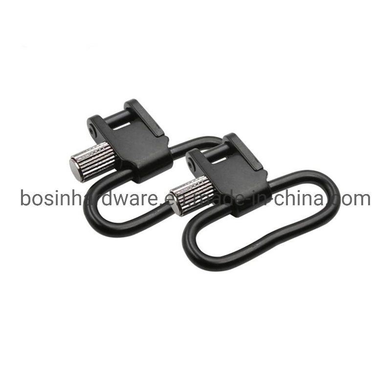 Safety Electrophoresis Black Carabiner Snap Hook for Yoga