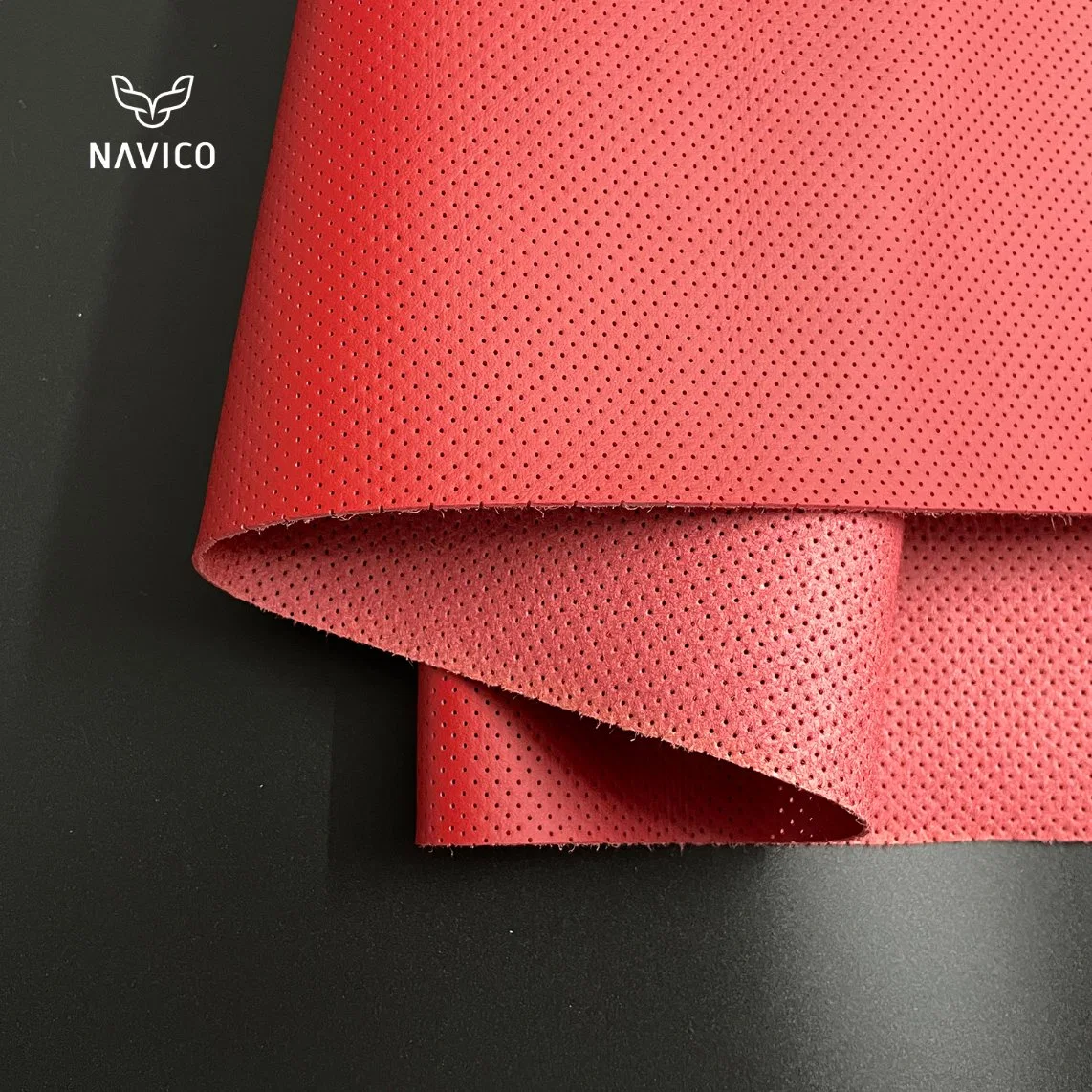 High Quality Hole Punched Faux Synthetic Artificial Leather for Car Seat Covers Material