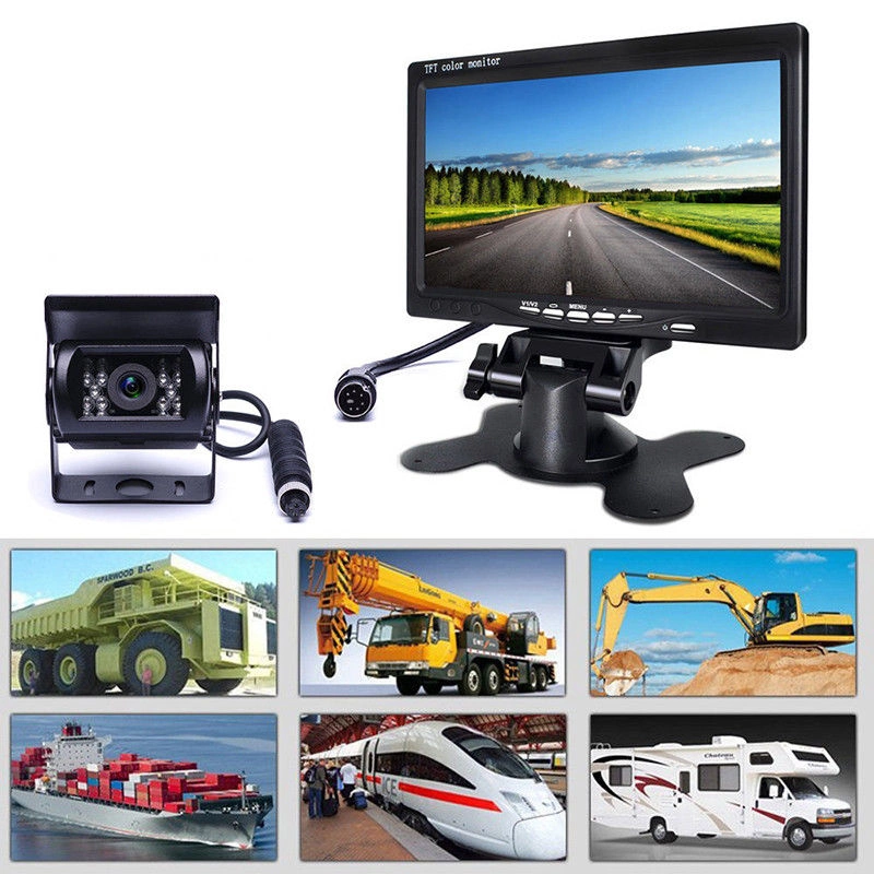 Truck/RV/Camper/Commercial Vehicle Backup CCD Camera+7" Monitor Rear View System