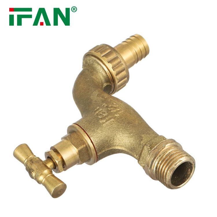 Ifan Factory Plumbing Material Brass Garden Water Taps Durable Copper Bibcock