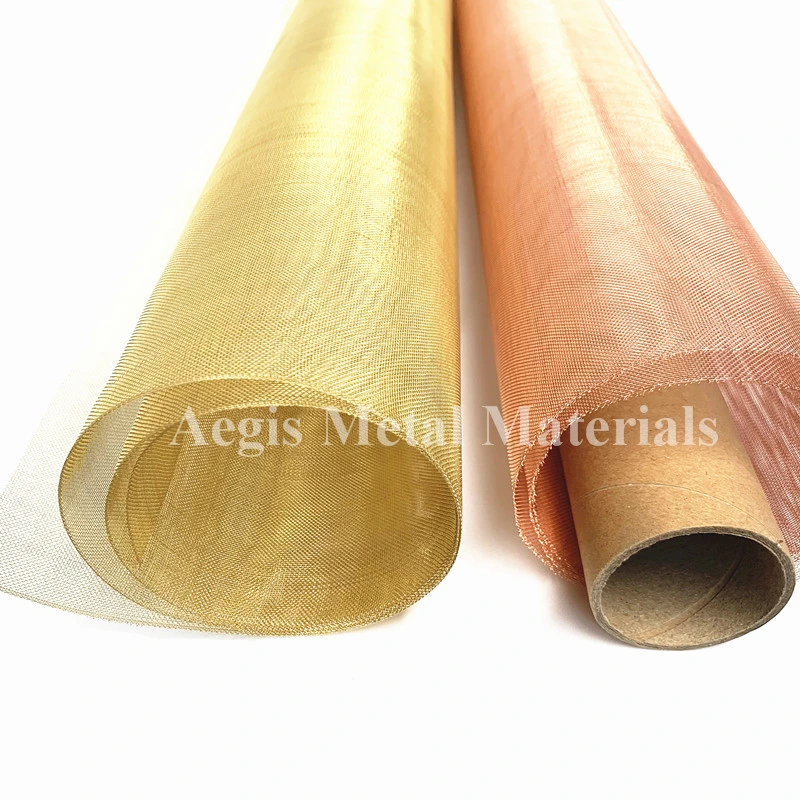 40*40 Brass Wire Woven Mesh Roll 20 30 40 50 100 200 Mesh Brass Mesh for Porcelain Printing