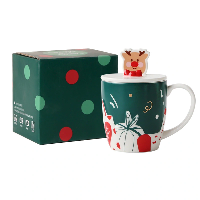 Hot Sale High Quality Ceramic Coffee Mug Promotional X&prime; Mas Gift Cup Set