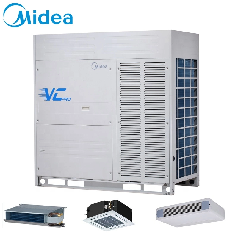 تقنية التحكم الدقيق في الزيت MIDEA 30HP 85kw تبريد رخيص فقط السعر VRF مكيف الهواء متعدد تقسيم نظام VRF تكييف الهواء المركزي للمدارس