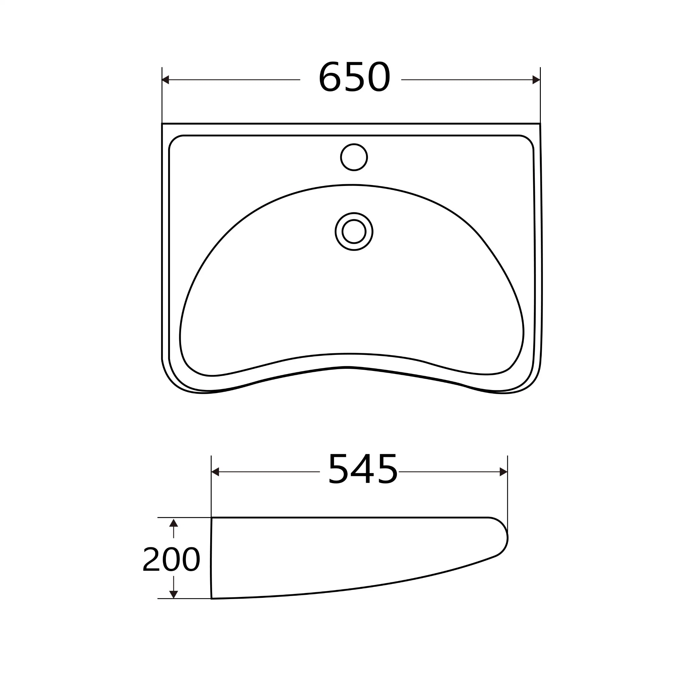 Ada Compliant Ceramic Handicapped Lavatory Bathroom White Rectangle Wall Mount Wheelchair Barrier-Free Wall-Hung Sink for Disabled