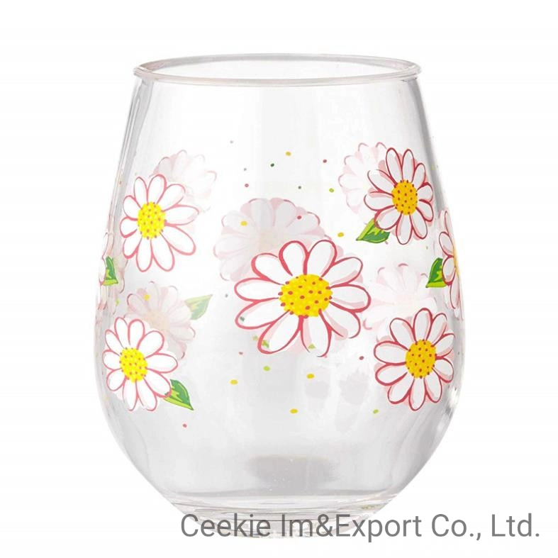 New Fashion Flower Cup verre à vin Water Glass Mug