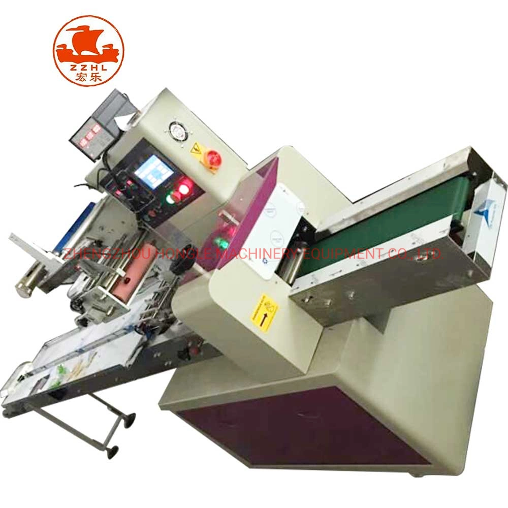 Type d'oreiller horizontal automatique Flow Food Packing masque/Biscuit/Wafer/cookie/flux de pain Machine d'emballage à emballage multifonction