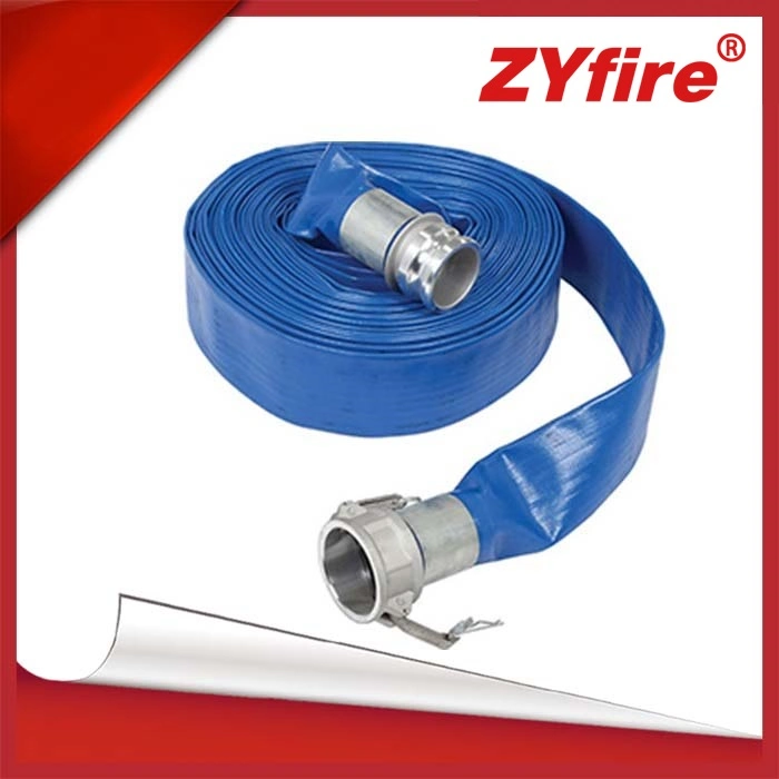 Africa TPR PVC Lay Flat 100mm Blue Color Layflat Hose Supplier