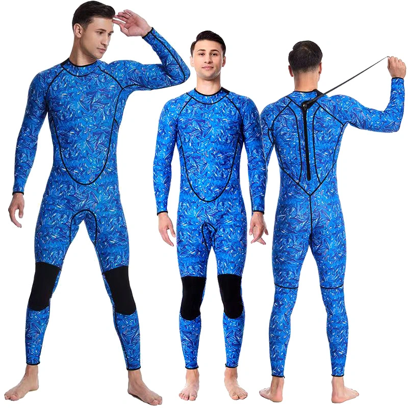 Traje de neopreno 3mm de manga larga de camuflaje Buceo Sportwear para hombres