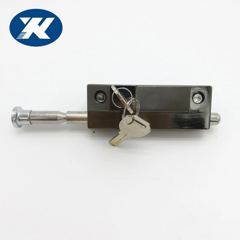 Zinc Alloy Floor Wall Mounted Visible Revolving Door Lock Security Safety Door Bolt Sliding Door Bolt Lock