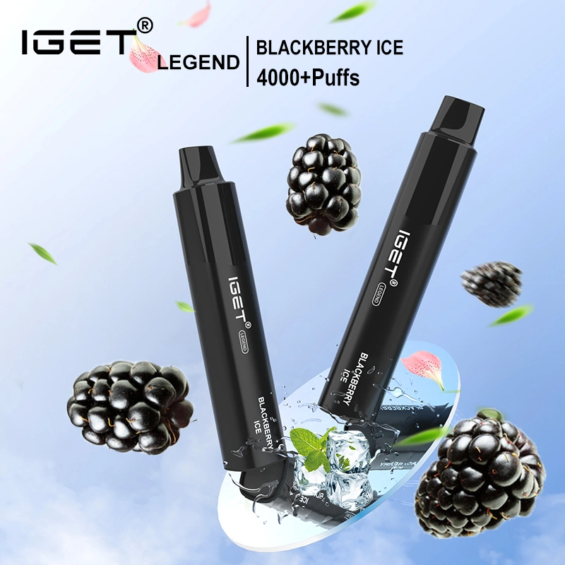 12mL capacidad de la leyenda de la Iget 4000 Puffs E-Cigarette VAPE desechable con 1350mAh batería