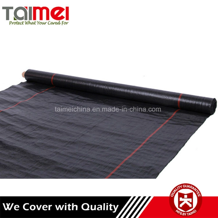 Black PP Woven Weed Barrier Prevention Fabric Cloth