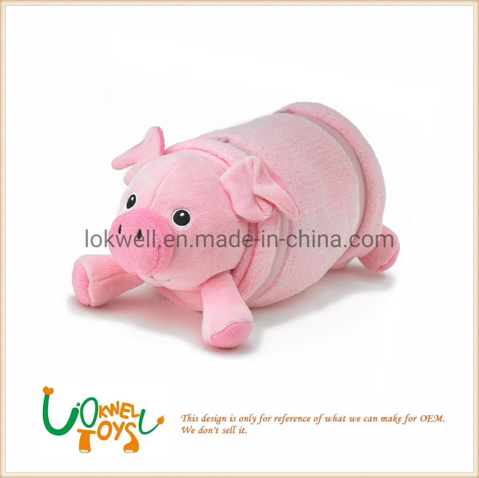 Plush & Stuffed Pig Toys with White Wing