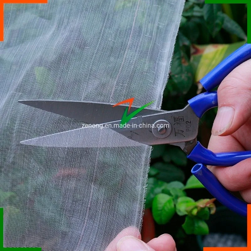 HDPE de color blanco de gases de efecto contra el insecto Net 40 malla anti Bug de la pantalla de mosquitos para jardín