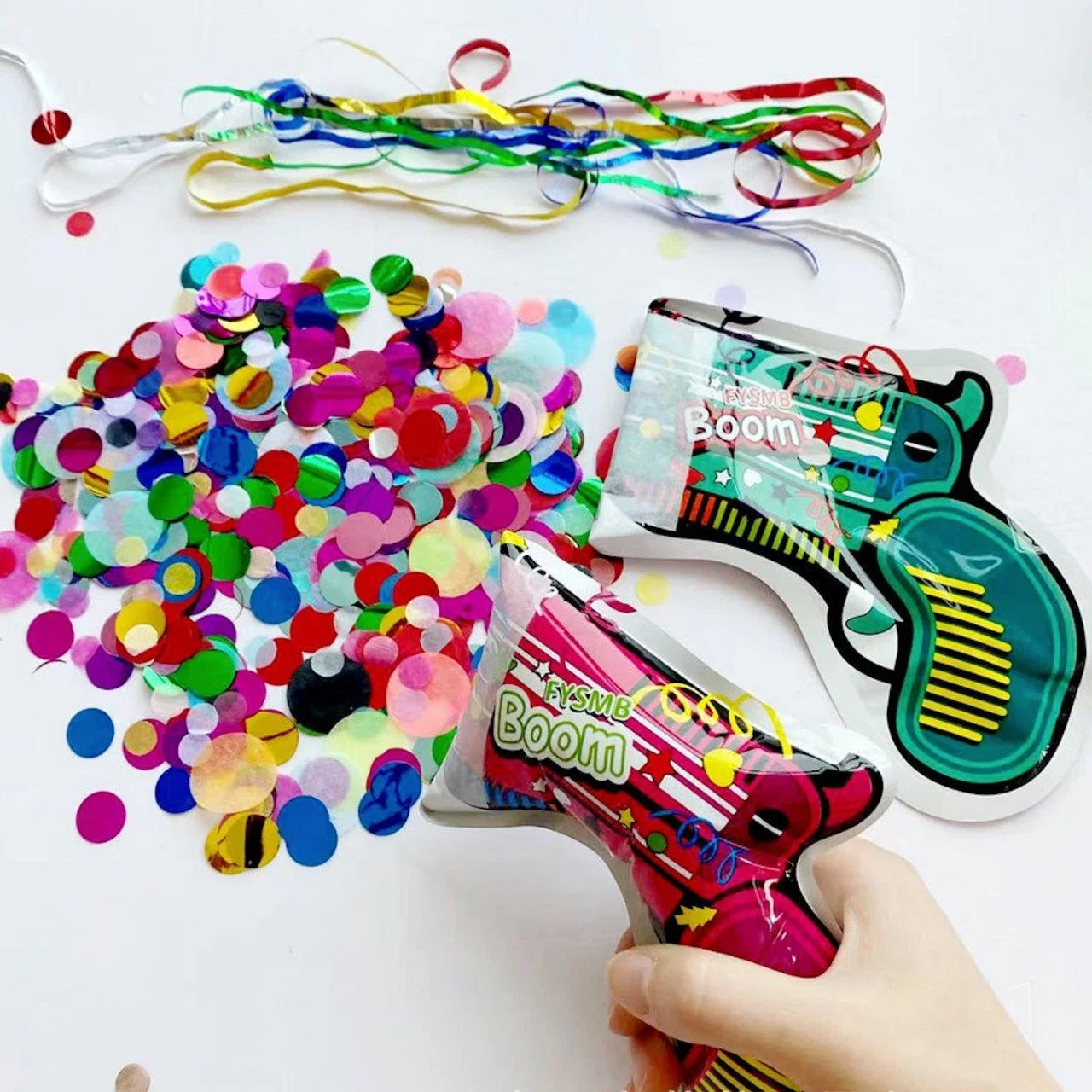 Neu Aufblasbare Pop Confetti Poppers Gun Party Confetti Shooter Confetti Startprogramm