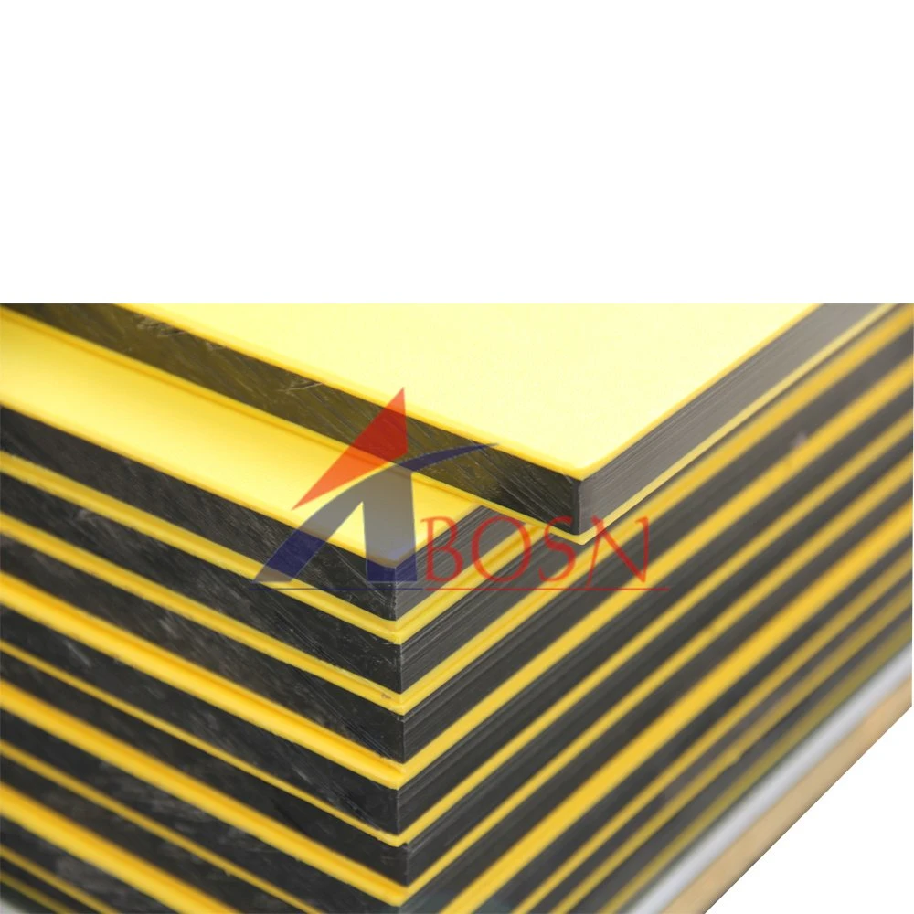 De HDPE folha plástica de HDPE texturizados de folhas de cor do tipo sanduíche PE Board