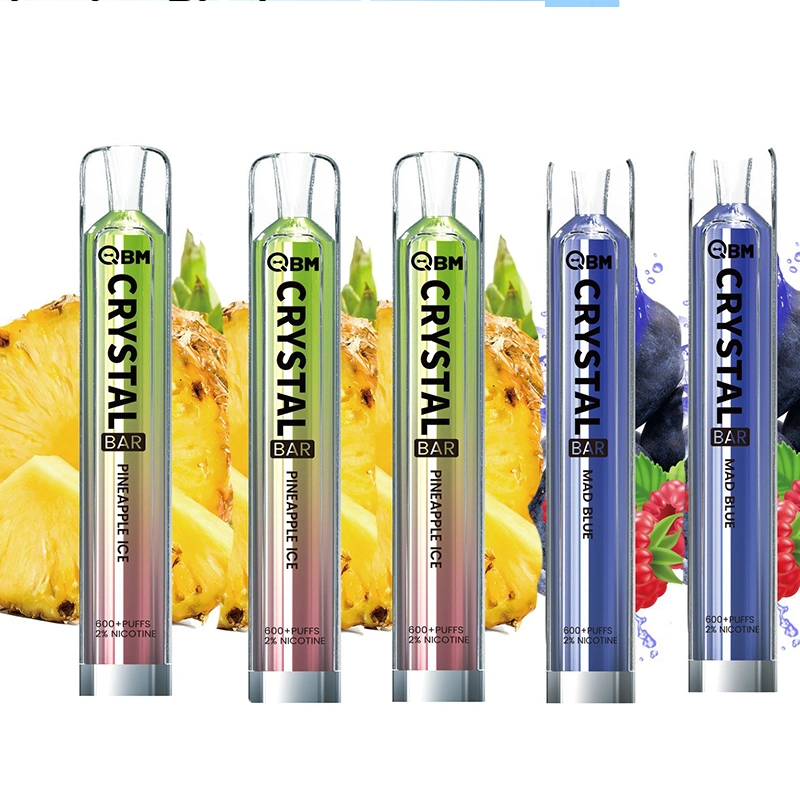 in Stock Now Fast Delivery Vape Disposable Pod Pen 2% Nic Salt E Cig Puff 600 Crystal Vape