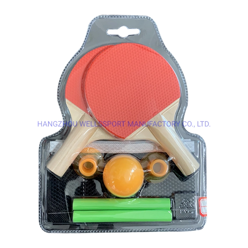 Direct Manufacturers Mini Table Tennis Set with Net Competition Training with Two Ping Pong Rackets and a Ball for Kid