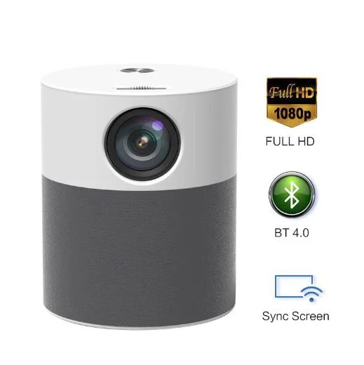 Foreign Trade Hot Sale Wholesale/Supplier HD 1080P LCD LED Portable Smart Mobile Projector Support 4K Wireless Connection 120 Inch Movie Professional Video Projector