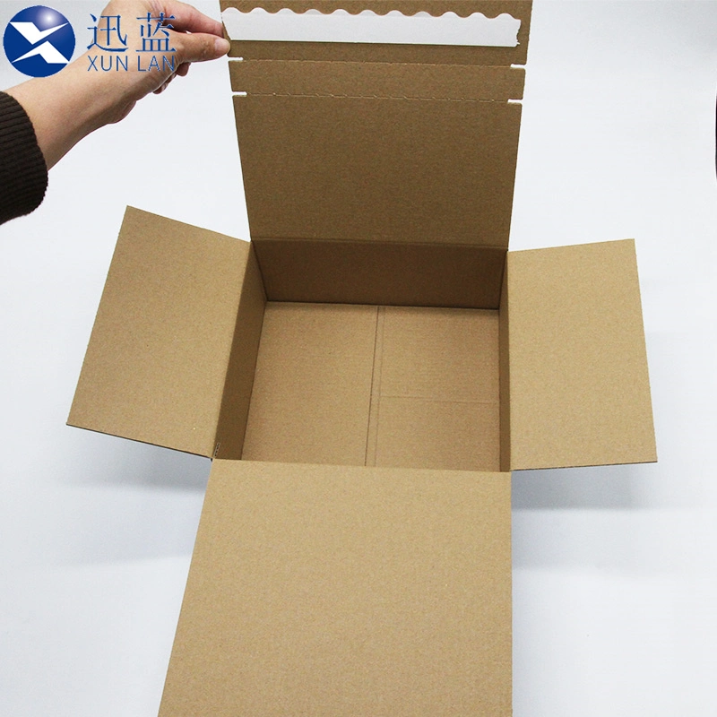 High quality/High cost performance  Zipper Easy Tear Corrugated Box for Gifts, Cosmetic, Arts and Crafts Shipping Packaging Paper Box