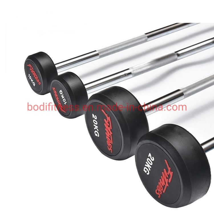 Gimnasio Gimnasio Barbell de goma recubiertos de placas de peso de la goma de Life Fitness Barbell