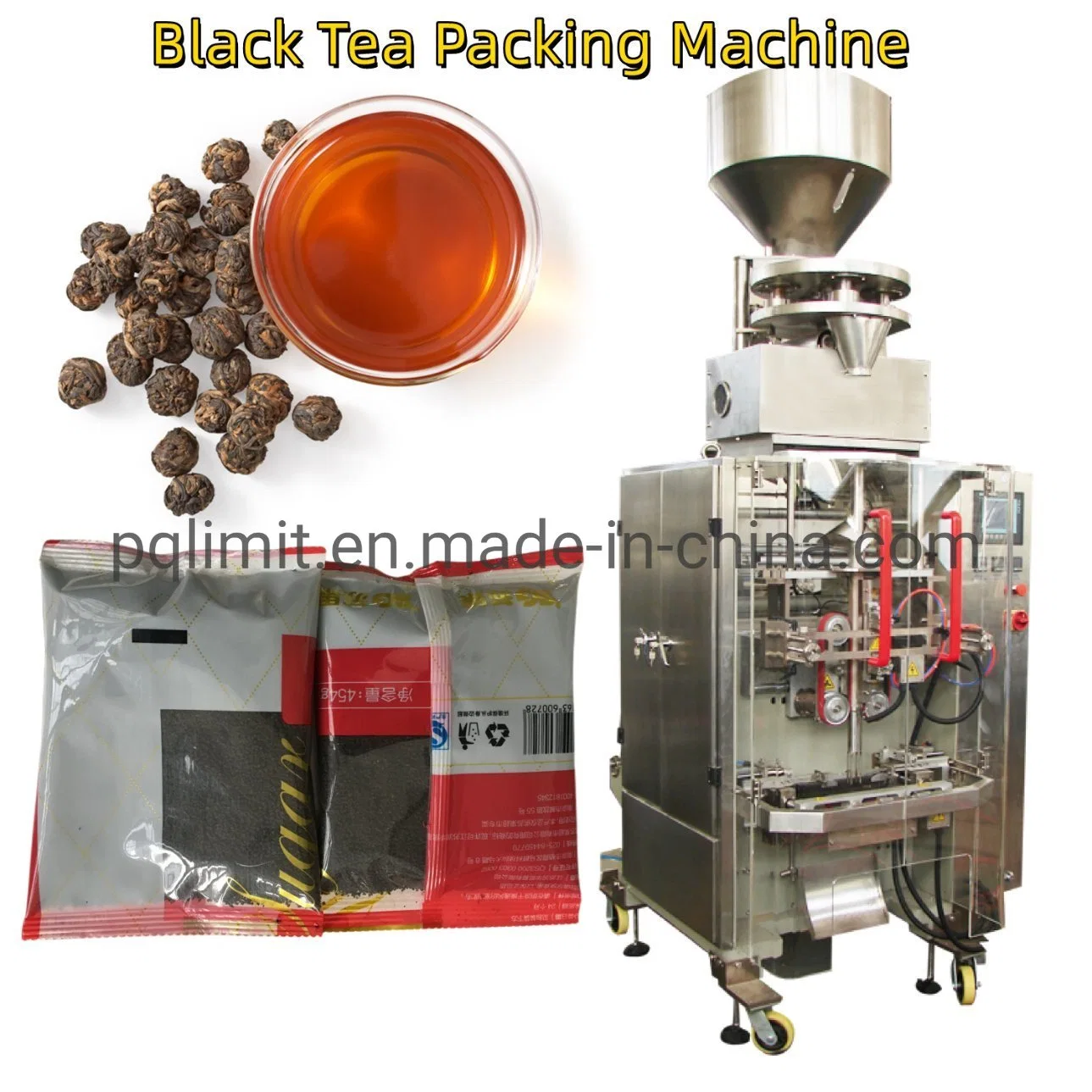 100-1000g Black Tea Automatic Vffs Packing Unit