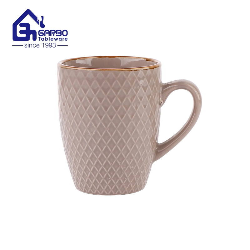 Tasse à café en porcelaine de qualité supérieure avec soucoupe en céramique de 6 oz Ensemble de tasses Watter pour la maison vaisselle