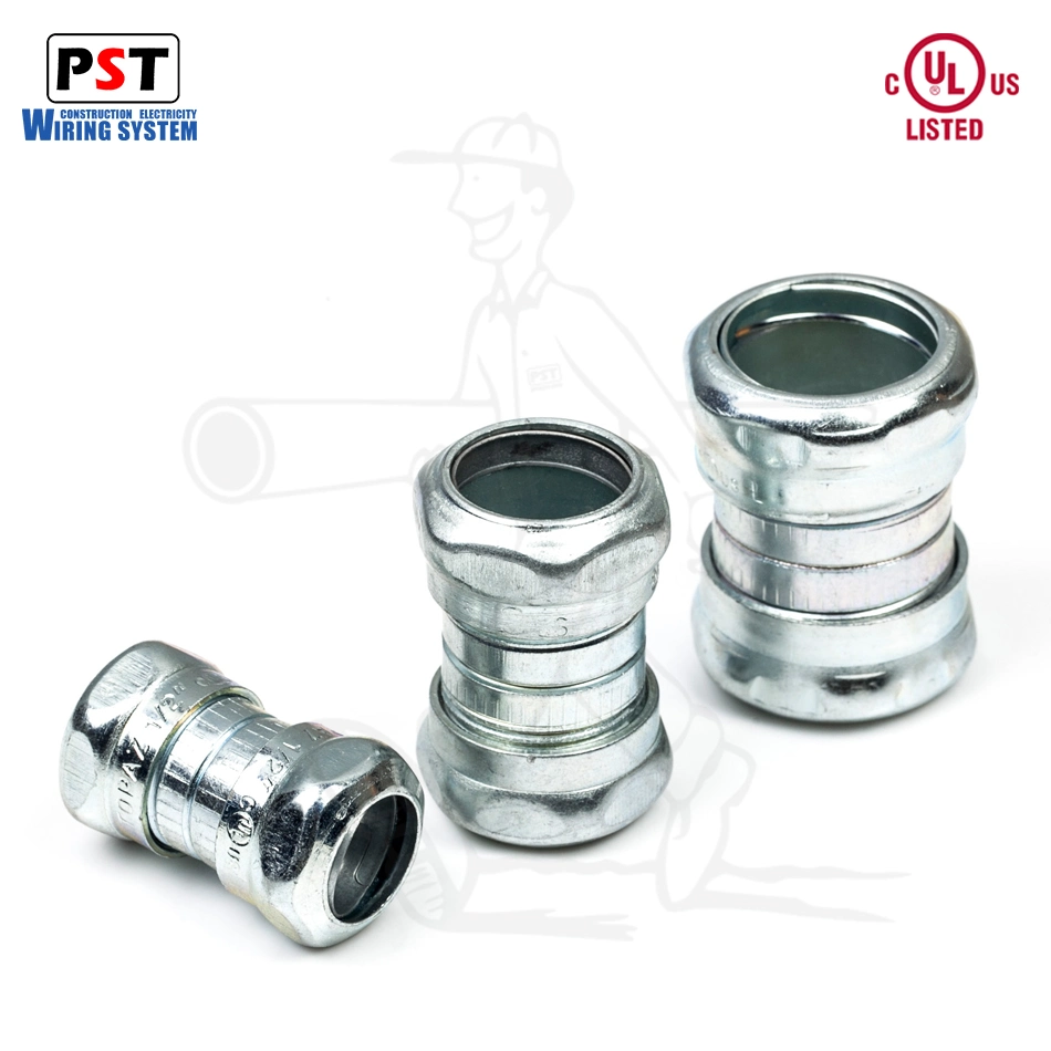 Galvanized UL Approval EMT Steel Pipe Fitting Compression Coupling