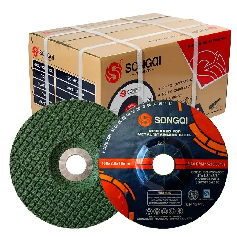 Disque de meulage d'angle Songqi 100X6X16mm métal cylindrique surface abrasive Disque de meulage