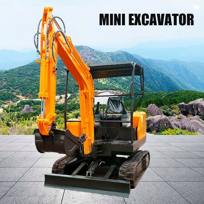 Cheap Construction Small/Mini Compact Excavator for Broken Road and Ground Concrete with Breaker Hammer