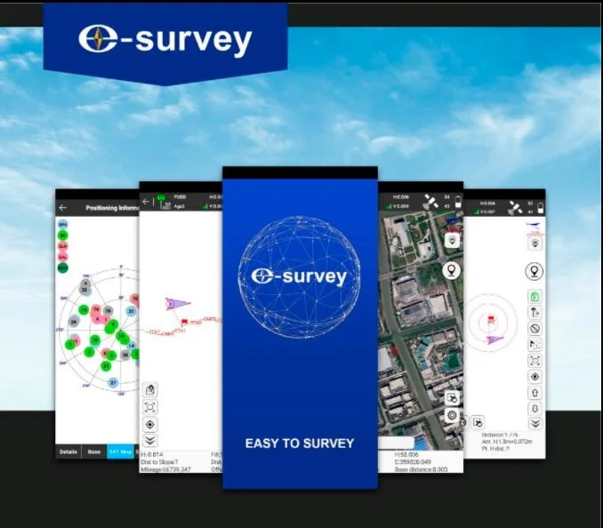 La topografía y cartografía de GNSS Software Android App programa E-Encuesta Surpad