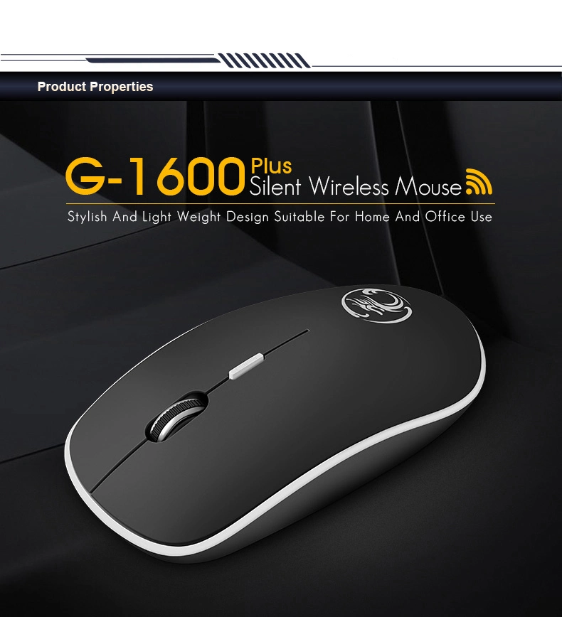 G1600 4 Keys Silent Wireless Mouse 2.4GHz 1600dpi Office Mice