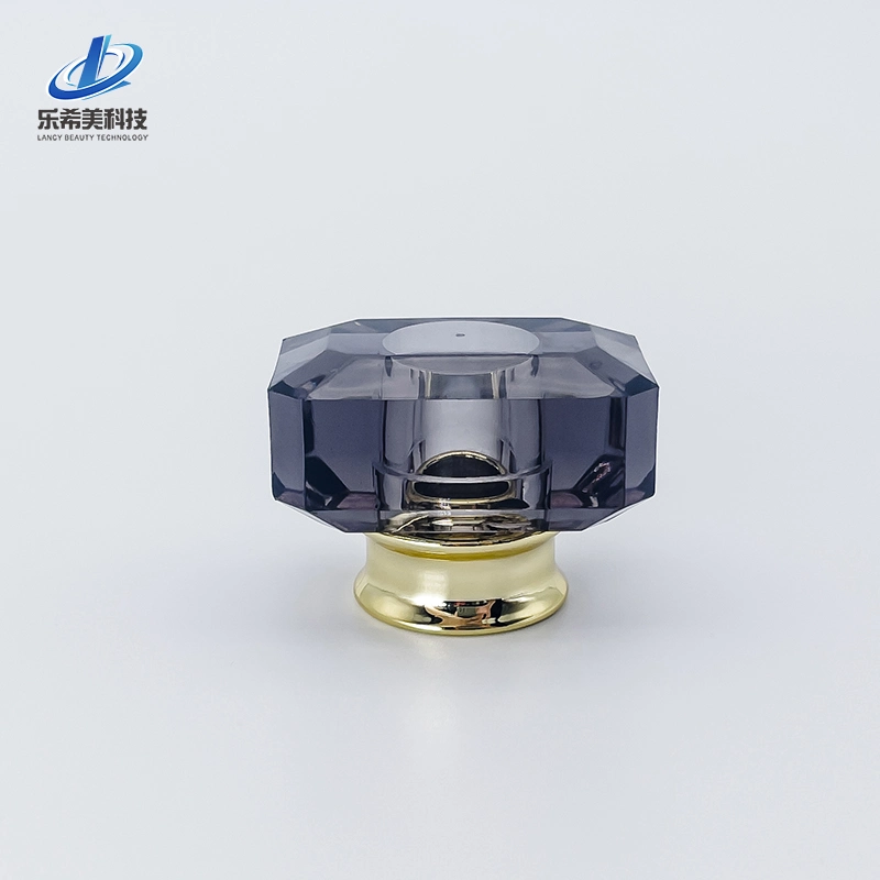 Square Acrylic Cap Cosmetic Cap Plastic Lid Acrylic Top Transparent Packaging Customized for Glass Bottle