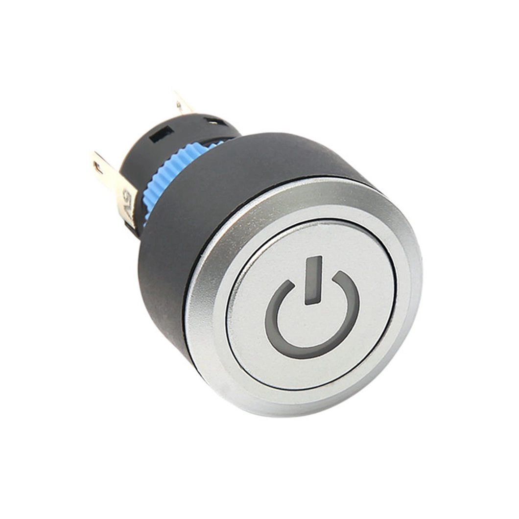 High Quality Waterproof LED Spdt 22mm Illuminated Latching Switch Power Switch Button