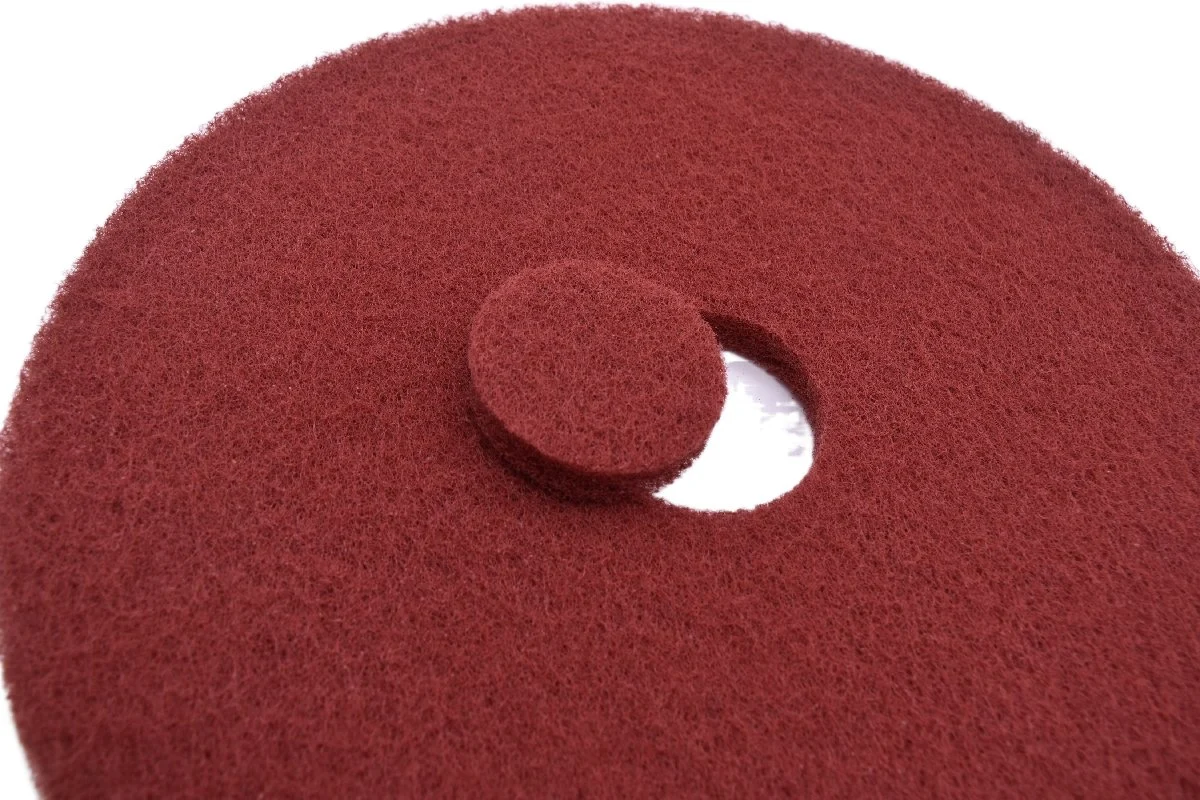 9" Red Fiber Disc Cleaning Polishing Pad with Not Burning The Workpieces for Floor Sanding Grinding Buffing